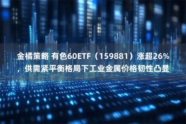 金橘策略 有色60ETF（159881）涨超26%，供需紧平衡格局下工业金属价格韧性凸显